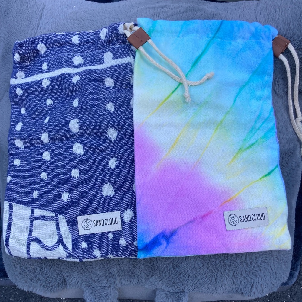 Set of 2 Sandcloud bags with drawstring